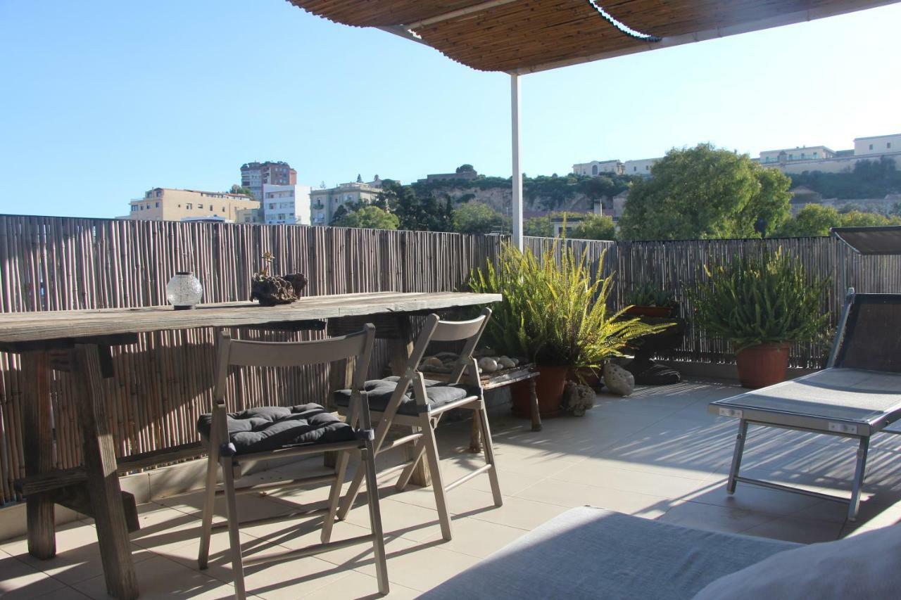 Ferienwohnung Mini Attico Panoramico Con Terrazza Cagliari Exterior foto